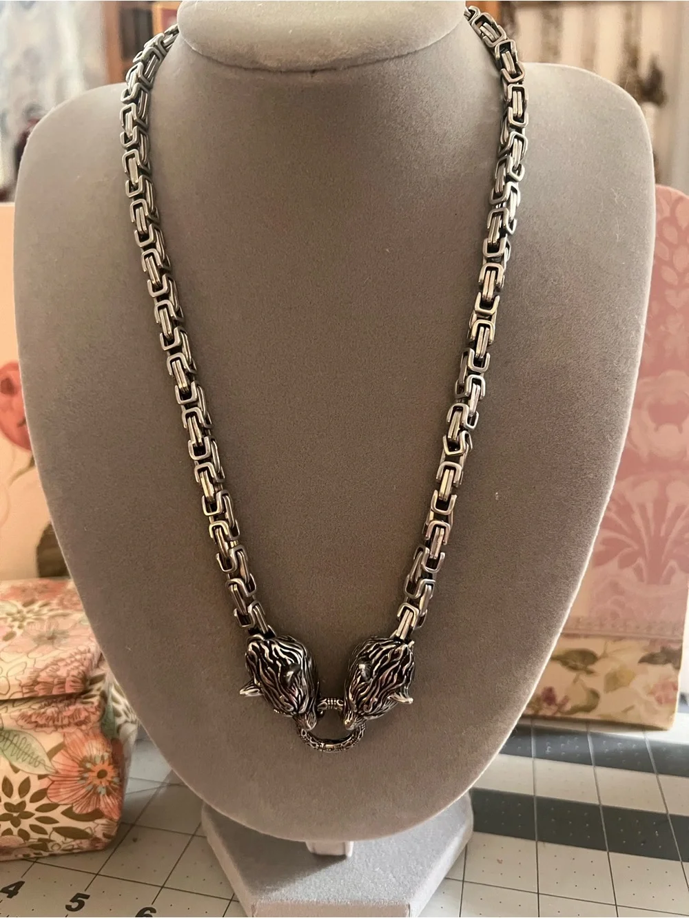 GLEIPNIR'S HOLD - STAINLESS STEEL FENRIR NECKLACE “Norse”